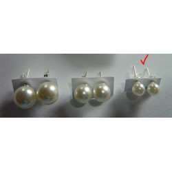 Broqueles de perlas sintéticas de las buena - 6 mm