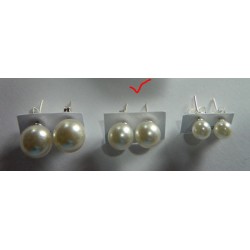 Broqueles de perla sintética - 8 mm de las buenas