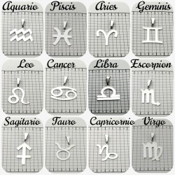Signos del zodiaco calados