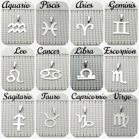 Signos del zodiaco calados